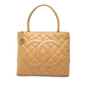 Chanel Medallion Tote Quilted Caviar #256336C20B